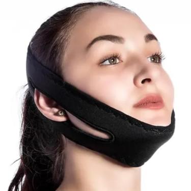 Imagem de Faixa Anti Ronco Ajustável Queixeira Apneia do Sono Reparador Unissex UN