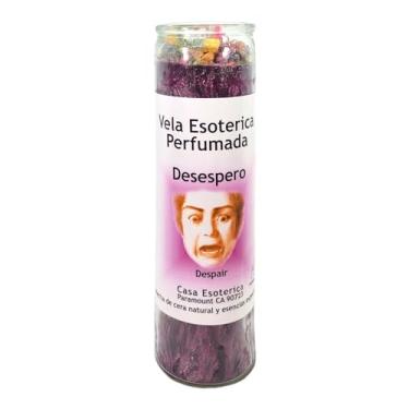 Imagem de Vela de feitiço de intenção espiritual de cera de palma (roxa) | Vela CASA ESOTERICA PERFUMADA- (DESESPERO)