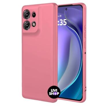 Imagem de Capa Case Capinha Compatível EDGE 60 fusion Silicone Com Bordas Elevadas Aveludada Forro Premium (ROOSA IORGUTE)