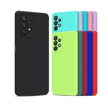 Imagem de Capa Capinha Compatível Samsung Galaxy A72 Silicone Aveludada Ultra Fina e Resistente (Preto)