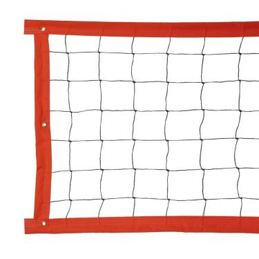 Imagem de Rede De Vôlei Colorida Evo Sports 5 Metros Laranja/Preto