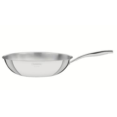 Imagem de Wok Tramontina Grano em Aço Inox Corpo Triplo com Cabo 28 cm 3,4 L