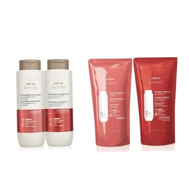 Imagem de Kit Lumina Antiqueda e Crescimento, Shampoo e Condicionador Com Refil