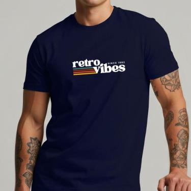 Imagem de Camiseta Masculina Retro Vibes Streetwear Confortável 100% Algodão - Y