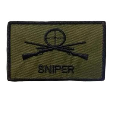 Imagem de Patch de atirador, 1 peça de remendos bordados de meme de arma de mira, patch tático de moral militar com suporte de gancho, acessórios de aplique para mochilas, coletes, jaquetas, jeans, chapéus