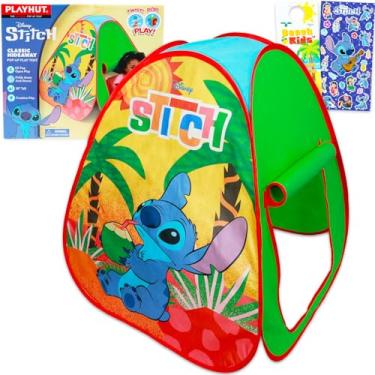 Imagem de Stitch Pop Up Tent for Kids - Bundle with Disney Play Tent for Boys and Girls Plus Stickers, More | Lilo and Stitch Tent for Kids, Toddlers