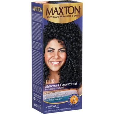 Imagem de Tintura Capilar Maxton Kit Prático 1.110 Preto Intenso Profundo