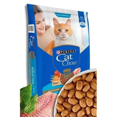 Imagem de Ração Seca Nestlé Purina Cat Chow Adultos Defense Plus Peixe para Gato