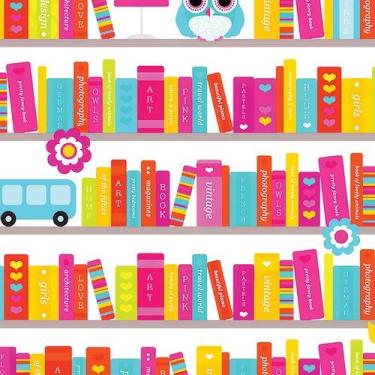 Imagem de Papel de Parede Adesivo Infantil Livros - 079 - Multimpressão