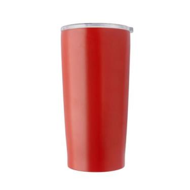 Imagem de Copo Térmico Aço Inoxidável Com Tampa Liso Weeze 600mL - MOMENT, Verme