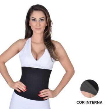 Imagem de Cinta Abdominal Neoprene Ajustável Alta Queima Gordura Reduz Medidas L