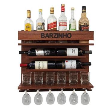 Imagem de Adega De Vinho De Parede Com Barzinho - Barzinho Imbuia - Co2Beer