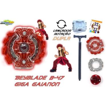 Imagem de Beyblade Burst C/Lançador Giga Gaianon Beyblader Gou Shagake - Tornado