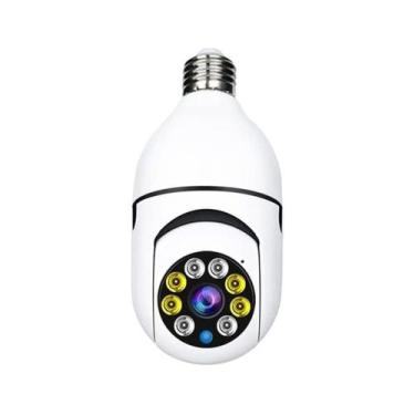 Imagem de Câmera Lâmpada de Segurança WiFi, 1080P E27 com Visão Noturna Infraver