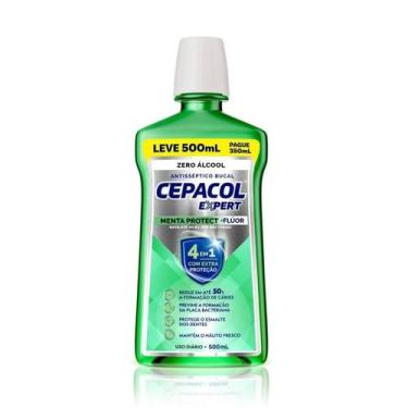 Imagem de Enxaguante Antisséptico Bucal Cepacol Expert Menta Protect 500ml