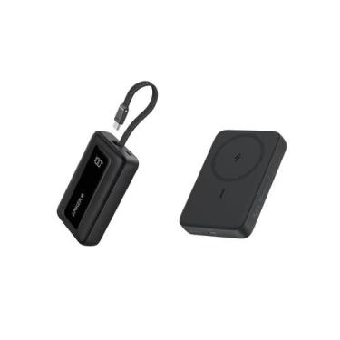 Imagem de Carregador sem fio magnético Power Bank Anker Zolo de 10.000 mAh e 30 