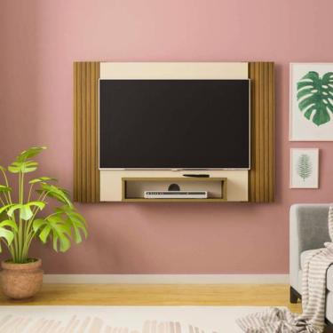 Imagem de Painel Cine para TV 47 com Nicho - ARTELY, Pinho / Off White