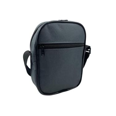 Imagem de Shoulder Bag Mini Bolsa Tiracolo Pochete Transversal Alça de Ombro Necessaire Unissex (Cinza Escuro)