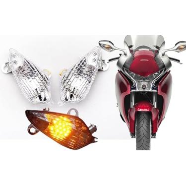 Imagem de Compatível com Honda 2010-2014 VFR1200F / VFR1200FD; lâmpada pisca-pisca de LED de seta