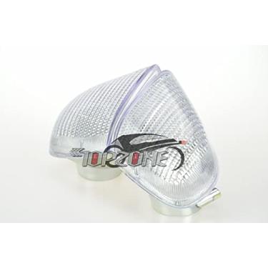Imagem de Compatível com Kawasaki 1993-2001 ZZ-R1100/Ninja ZX-11; ZX1100 Ninja ZX-11; Idicador de luz de pisca-pisca traseira (lente de seta, sem lâmpadas, lentes transparentes)