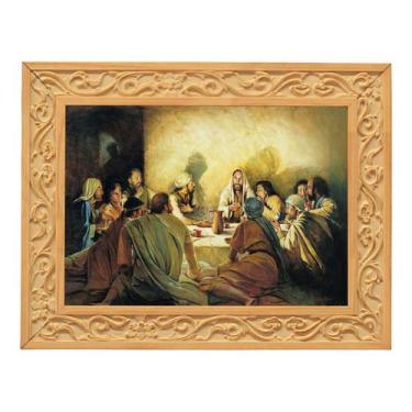 Imagem de Quadro Santa Ceia Moldura Vintage Provençal - Fabrika de Festa