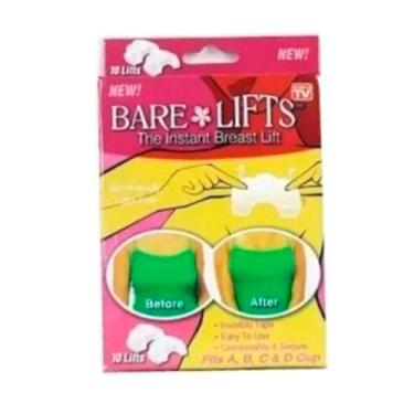 Imagem de Conjunto de 10 adesivos invisíveis para levantamento de busto - Lightb