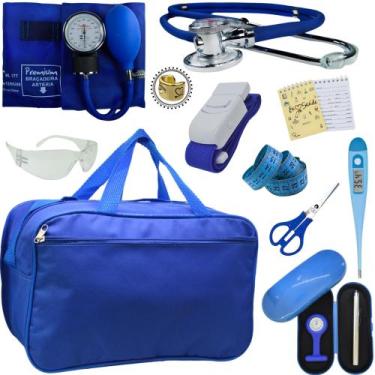 Imagem de Kit Enfermagem Top Cores Premium Completo Estagio - Love Saude, AZUL P