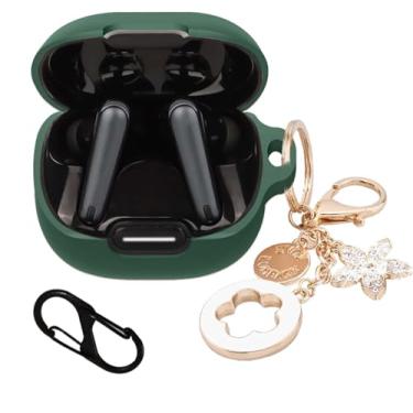 Imagem de Capa compatível com fones de ouvido Soundcore Liberty 4 NC, capa de silicone macio resistente a arranhões e choque com acessórios de chaveiro brilhante, capa protetora para Liberty 4 NC por Anker Capa