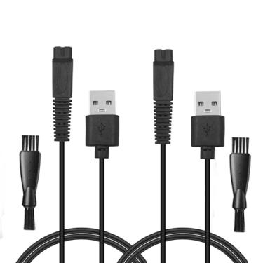 Imagem de YBSCJHGR Cabo carregador USB compatível com barbeador de cabeça Freebird, cabo de carregamento elétrico 5V 1A, 2 peças