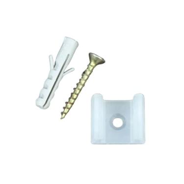 Imagem de Kit Presilha Fixação Instalação Led 15mm Parafuso E Bucha