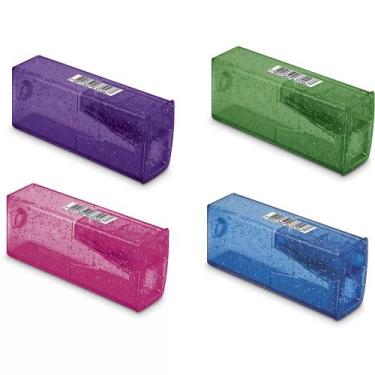 Imagem de Apontador com Depósito Glitz Faber-Castell, KIT 4 CORES