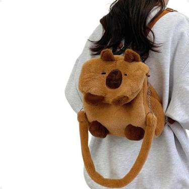 Imagem de Mochila Shoulder Bag Capivara 23cm Bolsa Transversal De Ombro - CAPYBA