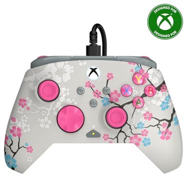 Imagem de Turtle Beach Rematch Advanced Cherry Blossom Wired Gaming Controller for Xbox and PC – Glow, Officially Licensed by Xbox, Remappable Buttons, Hall-Effect Hair Triggers, 8ft Cable