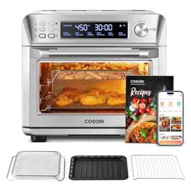 Imagem de COSORI Smart 12 em 1 Frigideira de ar forno torradeira, bancada de forno de convecção Sous Vide, assar, reaquecer, assar, assar, desidratar, 94 receitas e 3 acessórios, 26 quartos,