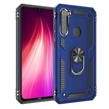 Imagem de SORAKA Capa para Xiaomi Redmi Note 8 com suporte para anel Capa Slim Fit de TPU macio Capa Xiaomi Redmi Note 8 2021 com placa de metal para suporte magnético de telefone para carro