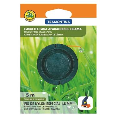 Imagem de Carretel com 1 Fio de Nylon para Aparador de Grama com 1,8mm x 5 Metros - 78798284 - TRAMONTINA
