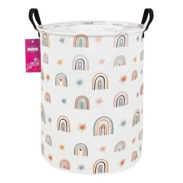 Imagem de Cesto de roupa suja INGHUA Grande Tecido de Lona Impermeável 50x40cm