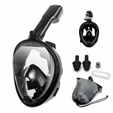 Imagem de Máscara Mergulho Snorkel Full Face Suporte Gopro Câmera-S/M - Mhr