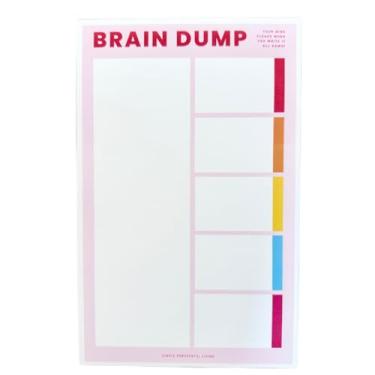Imagem de Simple Purposeful Living Brain Dump Notepad – Mental Clarity & Productivity Tool | To-Do List, Task Organizer, Thought Journal | 50 Tear-Off Pages 5.5” x 8.5” Notepad for Work, Home, and Personal Use