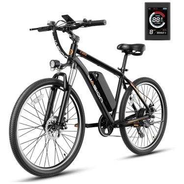 Imagem de Bicicleta Elétrica Jasion EB5 – Aro 20&quot;, Dobrável, 7 Velocidades, Bateria Removível 36V/10.4Ah, Cor Preta
