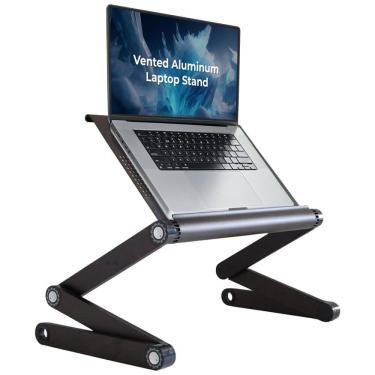 Imagem de Suporte Ergonômico Laptop WorkEZ Ajustável Dobrável, UNCAGED ERGONOMICS WEEb, Preto