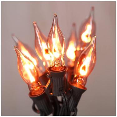 Imagem de Pisca Pisca LED 3 Metros com Lâmpadas E12 para Decoração de Halloween, Laranja