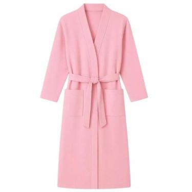 Imagem de Roupão De Banho Unissex Tecido Atoalhado 100% Poliéster Adulto Ultra M