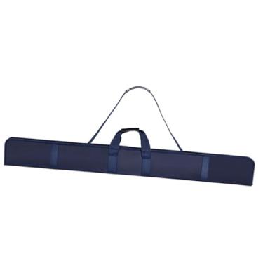Imagem de Aymzbd Estojo para Transporte de Tacos de Sinuca, 130 Cm, 3/4 de Polegada, Alça de Ombro Ajustável, Acessórios Repelentes à água com Interior Acolchoado, Tec, Azul Escuro