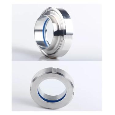 Imagem de WWECCQIJ Vidro de visão circular de aço inoxidável 304 dioptria de 102 mm de 102 mm