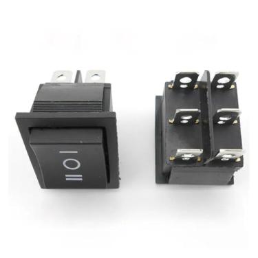 Imagem de Interruptor de botão de controle invertido de 20 A, acionador de partida eletrônico, interruptor de três polos, liga/desliga, reverso de energia para acionador eletrônico CC CW-CCW WWECCQIJ