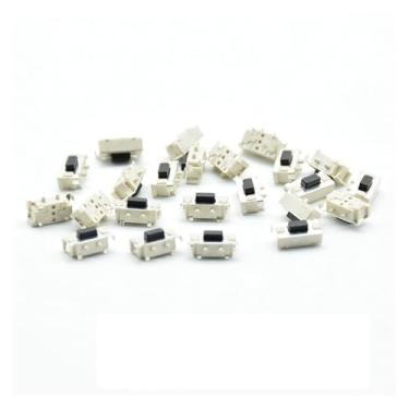 Imagem de 50 peças de interruptor tato branco preto toque 3 x 6 x 3,5 3 x 6 x 3,5 SMD para MP3 MP4 Tablet PC botão Bluetooth fone de ouvido controle remoto