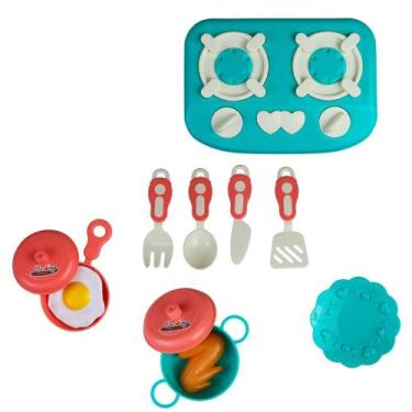 Imagem de Kit Cozinha Infantil com Fogão e 11 Acessórios - ARK BRASIL