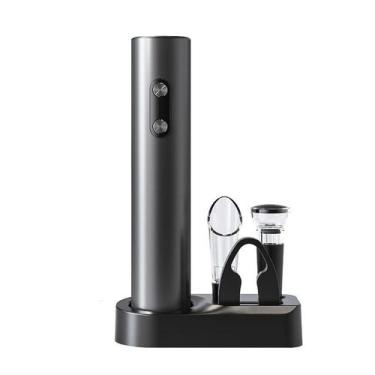 Imagem de Kit 4 acessório vinho abridor tampa bico dosador corta lacre - HOME&CO
