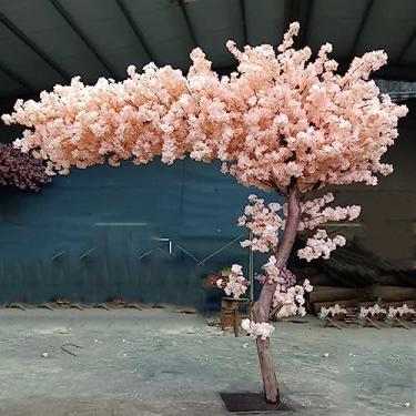 Imagem de Flores artificiais, flores artificiais de cerejeira para decoração de casa, festa, jardim, escritório, plantas de seda, grandes árvores falsas, 1 x 0,6 m, decoração/2 x 2 m/78 x 78 pol